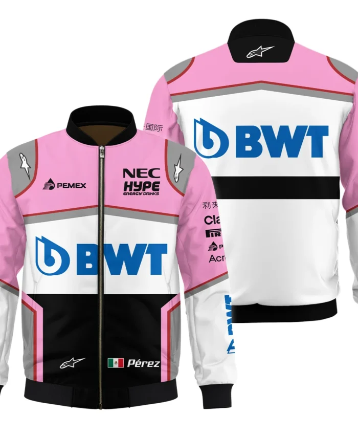 2018 Sergio Perez Racing Suit Racing Point F1 Bomber BLVASP170925A4BB