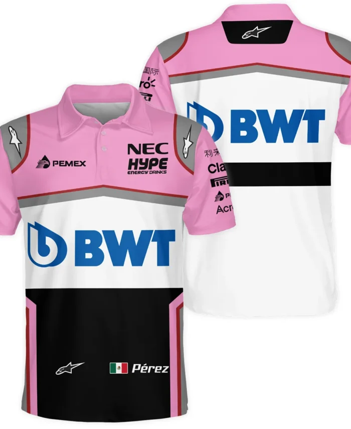 2018 Sergio Perez Racing Suit Racing Point F1 Polo Shirt BLVASP170925A4PL