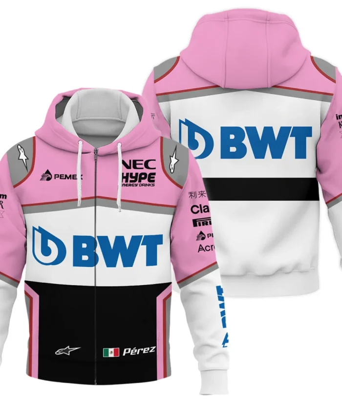 2018 Sergio Perez Racing Suit Racing Point F1 Zipper Hoodie BLVASP170925A4ZHD