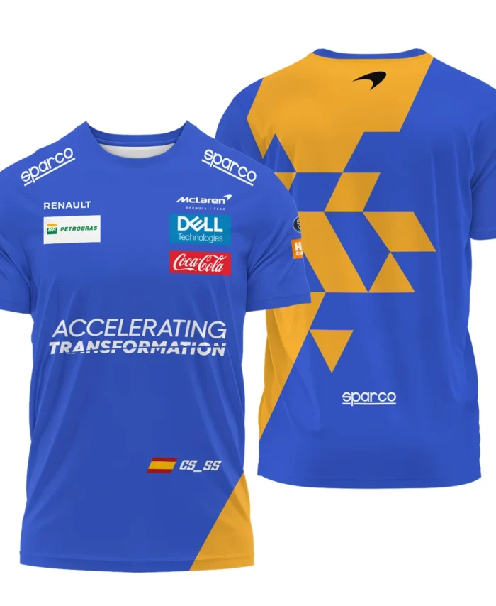 2019 Carlos Sainz Racing Suit McLaren F1 T-Shirt BLVACS190825A15TS