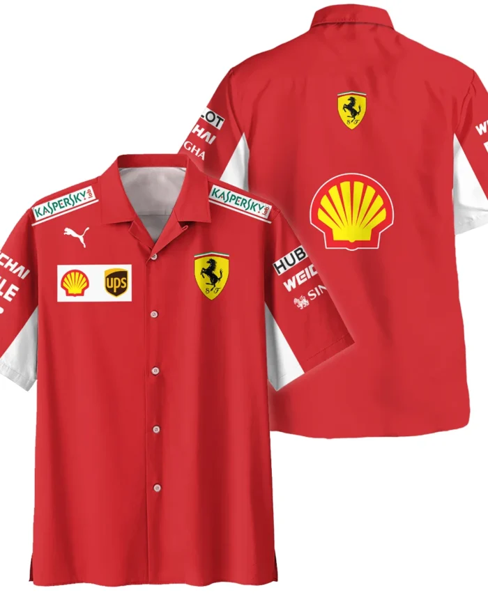 2019 Charles Leclerc Racing Suit Ferrari F1 Hawaiian Shirt BLVACL260825A5HW