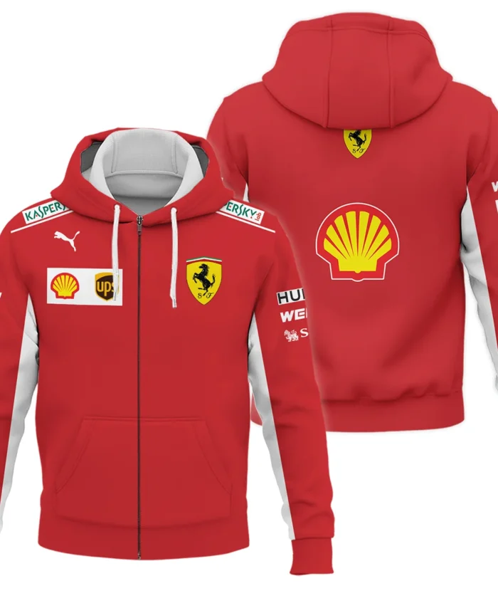 2019 Charles Leclerc Racing Suit Ferrari F1 Zipper Hoodie BLVACL260825A5ZHD