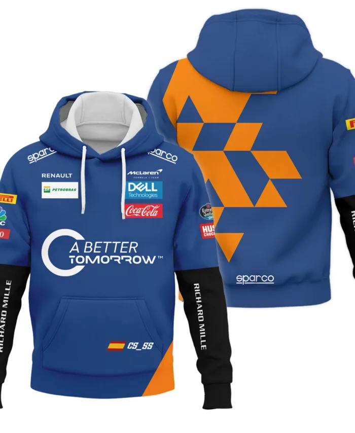 2019 China GP Carlos Sainz Racing Suit McLaren F1 Hoodie BLVACS190825A14HD