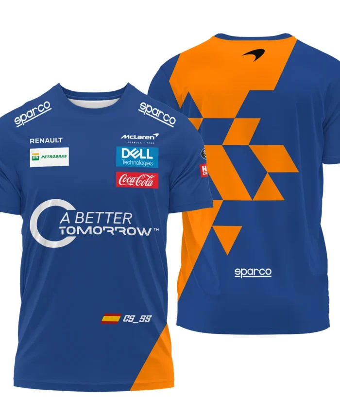 2019 China GP Carlos Sainz Racing Suit McLaren F1 T-Shirt BLVACS190825A14TS