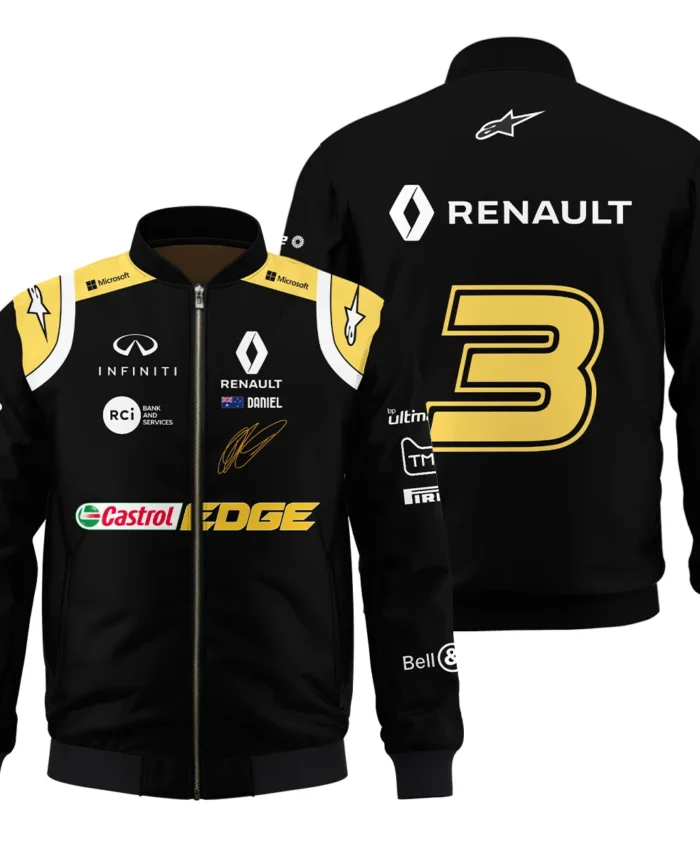2019 Daniel Ricciardo Renault F1 Team Race Suit Bomber BLVA180725A02BB