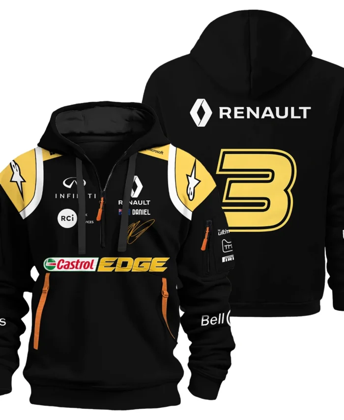 2019 Daniel Ricciardo Renault F1 Team Race Suit Hoodie Half Zipper BLVA180725A02HDF