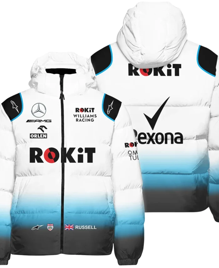 2019 George Russell Racing Suit Williams F1 Down & Puffer Jackets BLVAGR080925A5HCJ
