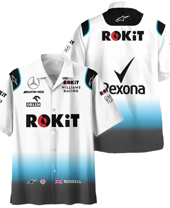2019 George Russell Racing Suit Williams F1 Hawaiian Shirt BLVAGR080925A5HW