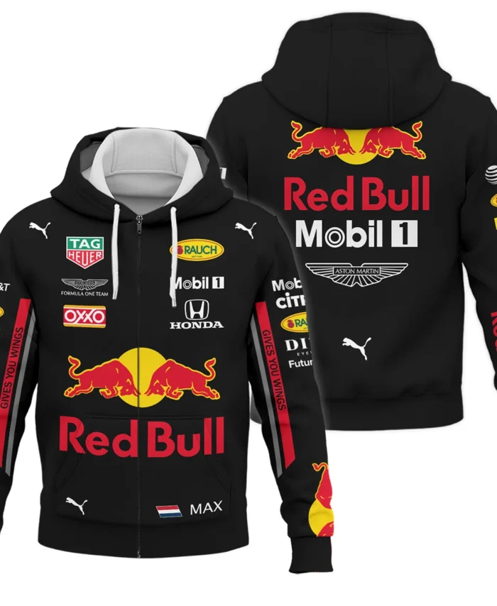 2019 Max Verstappen Racing Suit Red Bull Racing F1 Zipper Hoodie BLVAMV281125A4ZHD