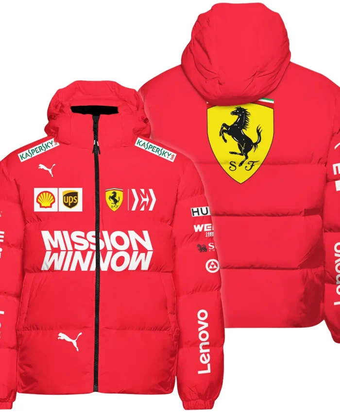 2019 Sebastian Vettel Racing Suit Ferrari F1 Down & Puffer Jackets BLVASV110925A10HCJ