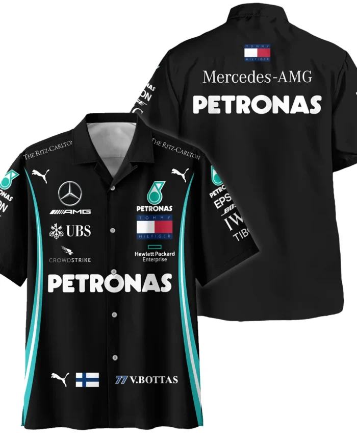 2019 Valtteri Bottas Racing Suit Mercedes F1 Hawaiian Shirt BLVAVB130925A1HW