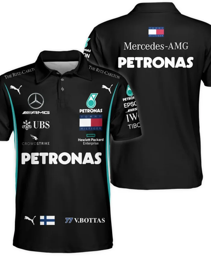 2019 Valtteri Bottas Racing Suit Mercedes F1 Polo Shirt BLVAVB130925A1PL