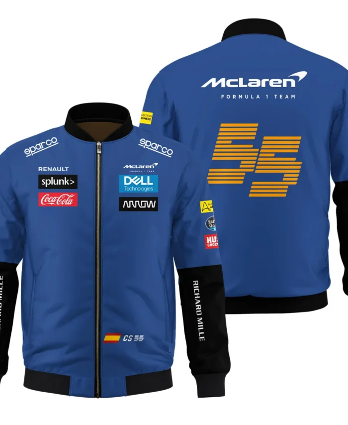 2020 Carlos Sainz Racing Suit McLaren F1 Bomber BLVACS190825A16BB