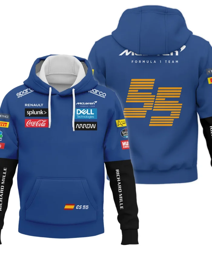2020 Carlos Sainz Racing Suit McLaren F1 Hoodie BLVACS190825A16HD