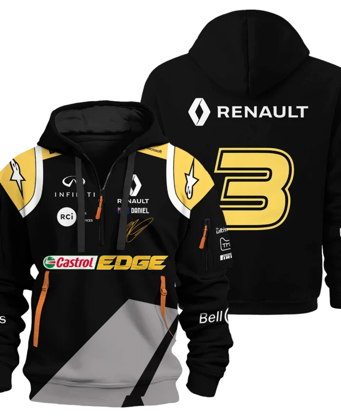 2020 Daniel Ricciardo Renault Alpinestars Race Suit Hoodie Half Zipper BLVA180725A04HDF