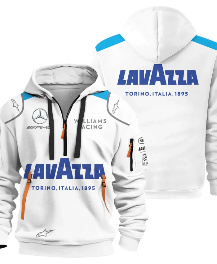 2020 George Russell Racing Suit Williams F1 Hoodie Half Zip BLVAGR080925A6HDF