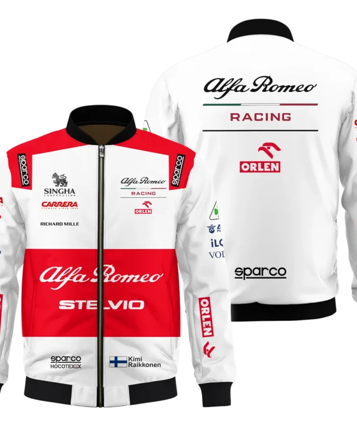 2020 Kimi Raikkonen Racing Suit Alfa Romeo F1 Bomber BLVAKR191125A7BB
