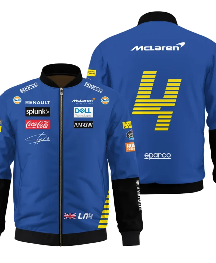 2020 Lando Norris Racing Suit McLaren F1 Bomber BLVALN120825A1BB