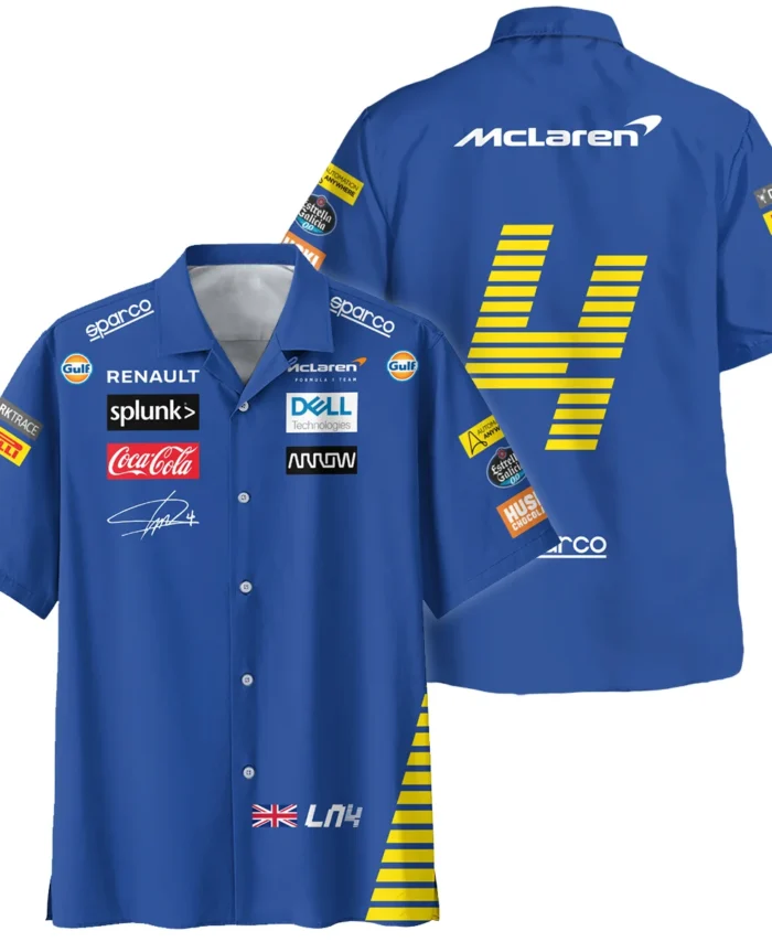 2020 Lando Norris Racing Suit McLaren F1 Hawaiian Shirt BLVALN120825A1HW