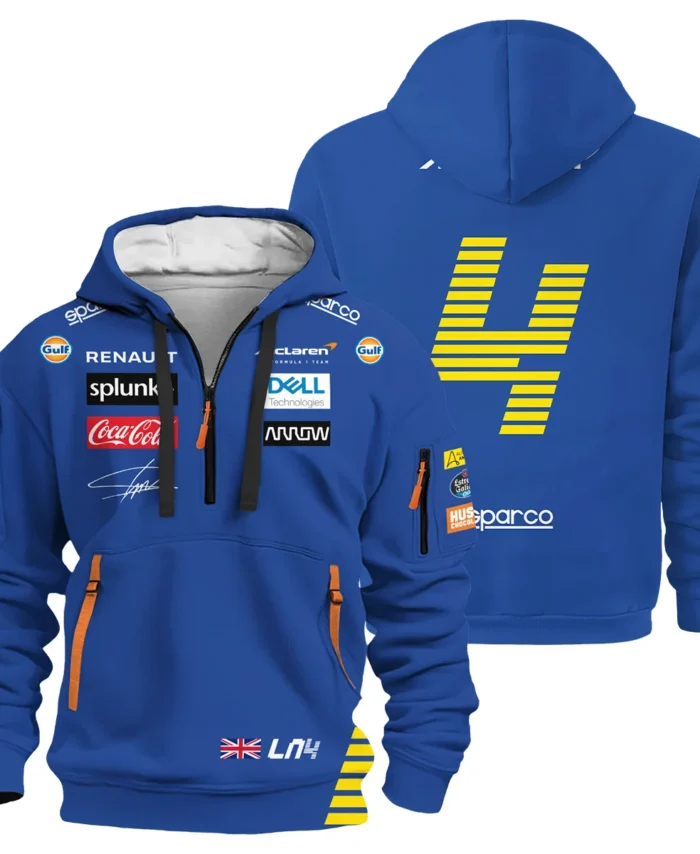 2020 Lando Norris Racing Suit McLaren F1 Hoodie Half Zipper BLVALN120825A1HDF