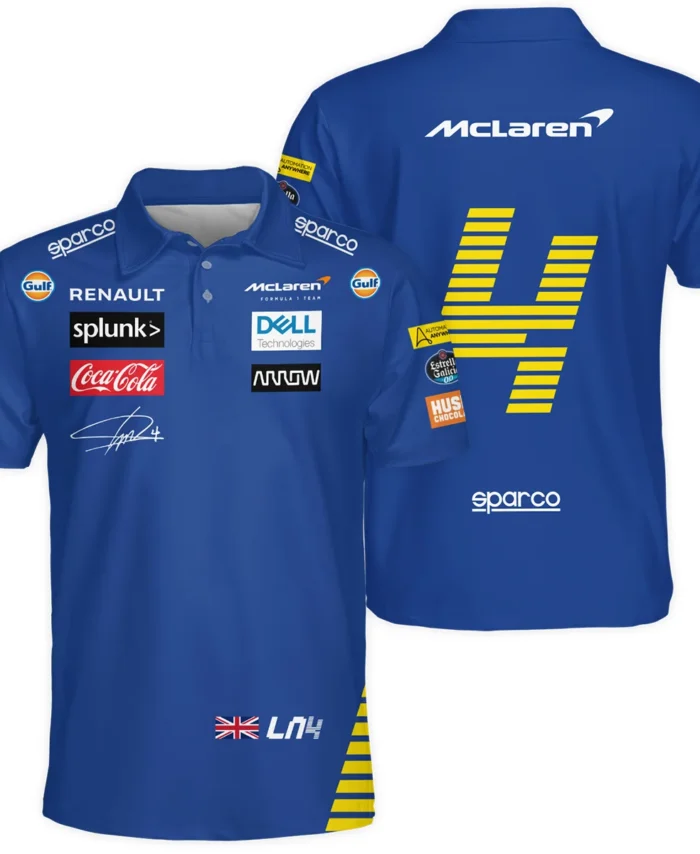 2020 Lando Norris Racing Suit McLaren F1 Polo Shirt BLVALN120825A1PL