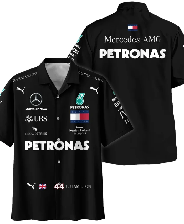 2020 Lewis Hamilton Racing Suit Mercedes F1 Hawaiian Shirt BLVALH180825A3HW