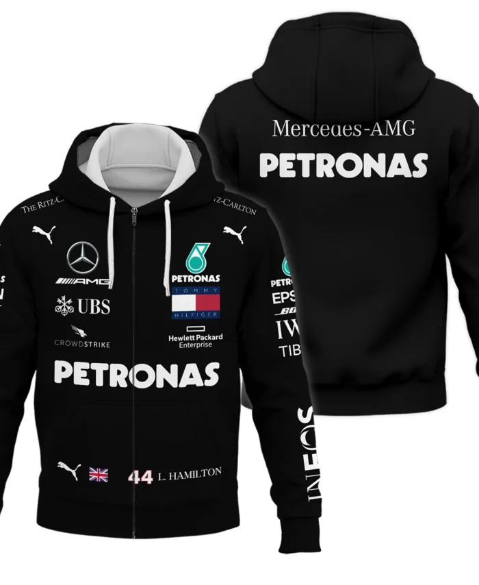 2020 Lewis Hamilton Racing Suit Mercedes F1 Zipper Hoodie BLVALH180825A3ZHD