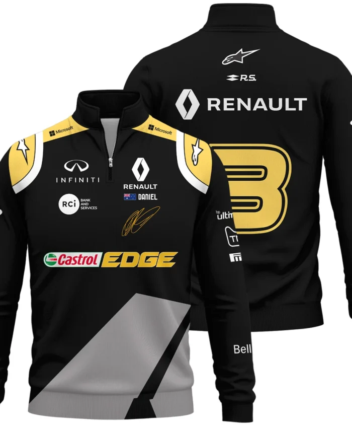 2020 Race Suit Uniform Quarter-Zip Sweatshirt For Fans BLVA180725A04QZS-1 CleanFit