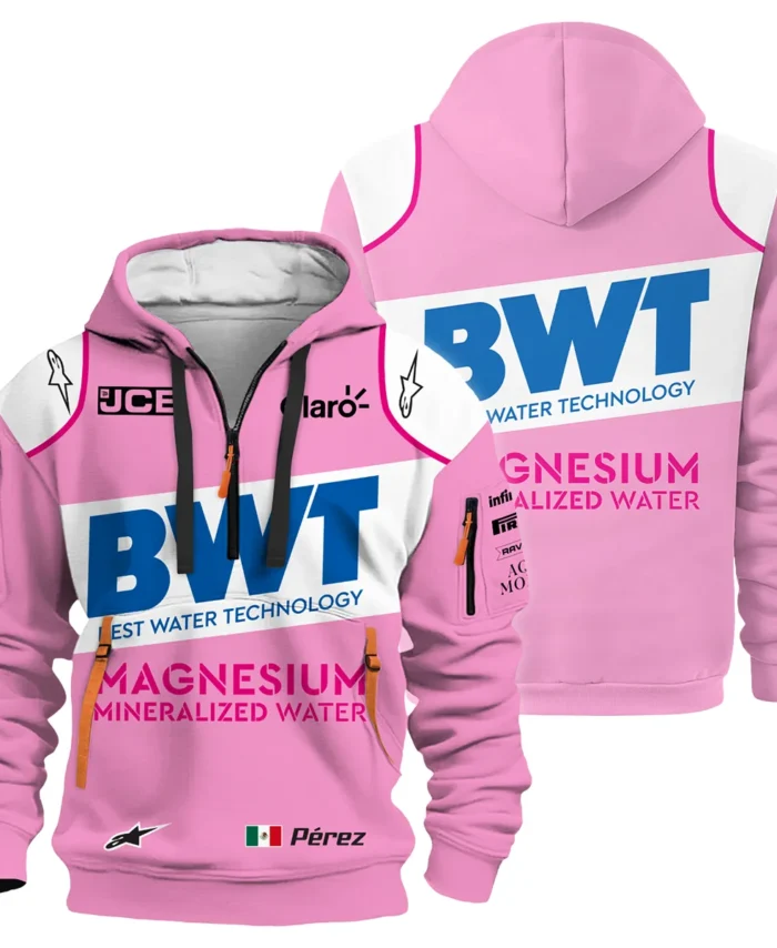 2020 Sergio Perez Racing Suit Racing Point F1 Hoodie Half Zip BLVASP170925A3HDF