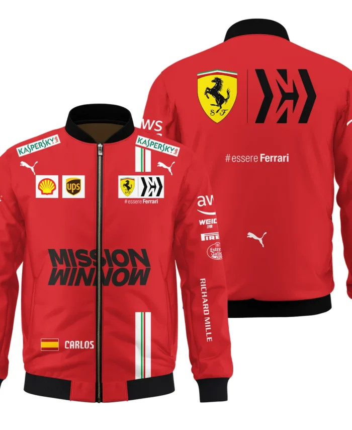 2021 Carlos Sainz Racing Suit Ferrari F1 Bomber BLVACS190825A7BB