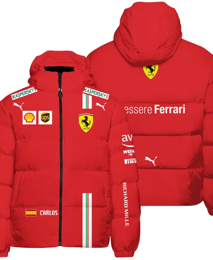 2021 Carlos Sainz Racing Suit Ferrari F1 Down & Puffer Jackets BLVACS190825A3HCJ