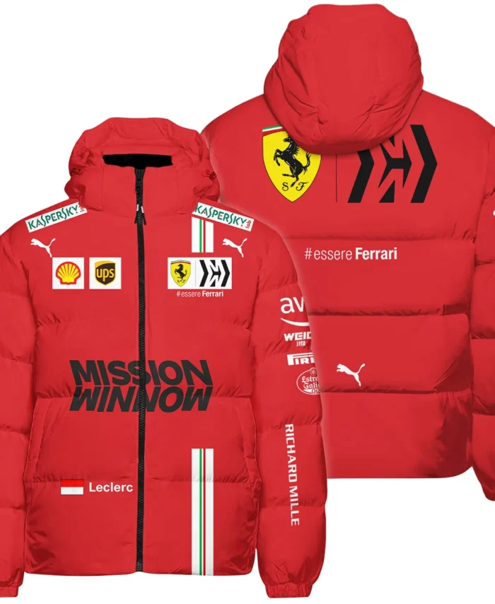2021 Charles Leclerc Racing Suit Ferrari F1 Down & Puffer Jackets BLVACL190825A8HCJ