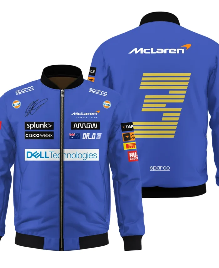 2021 Daniel Ricciardo McLaren F1 Team Race Suit Bomber BLVA180725A03BB