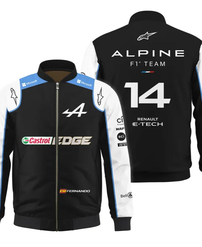 2021 Fernando Alonso Racing Suit Alpine F1 Bomber BLVAFA030925A9BB