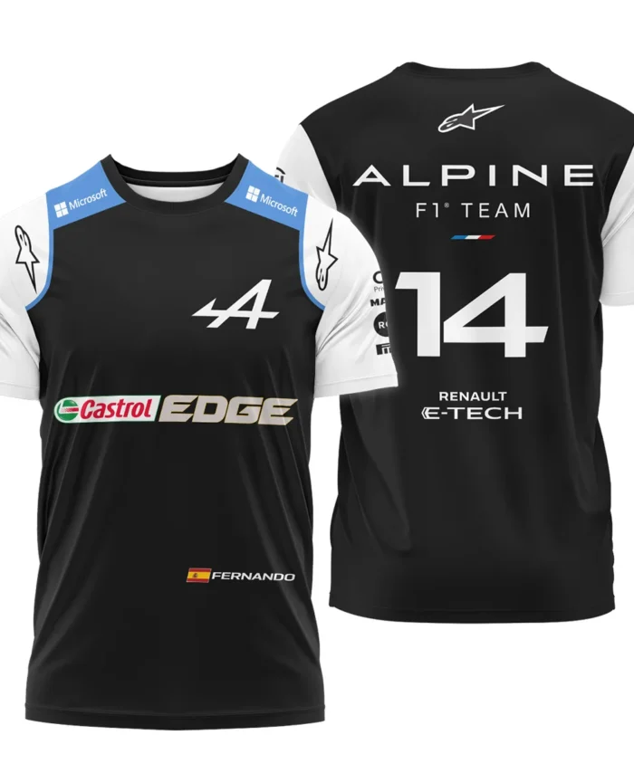2021 Fernando Alonso Racing Suit Alpine F1 T-Shirt BLVAFA030925A9TS