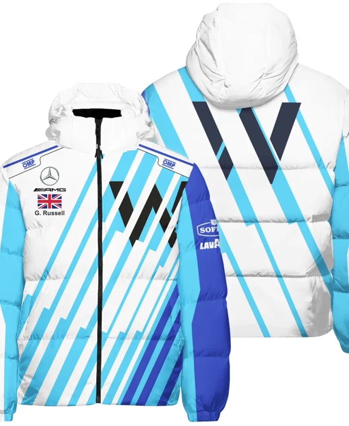 2021 George Russell Racing Suit Williams F1 Down & Puffer Jackets BLVAGR080925A8HCJ