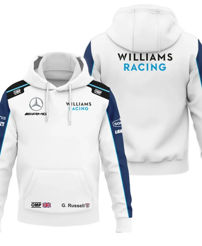 2021 George Russell Racing Suit Williams F1 Hoodie BLVAGR080925A3HD