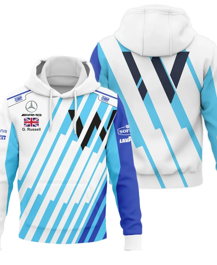 2021 George Russell Racing Suit Williams F1 Hoodie BLVAGR080925A8HD