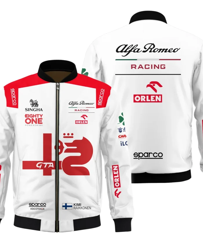2021 Kimi Raikkonen Racing Suit Alfa Romeo F1 Bomber BLVAKR191125A8BB