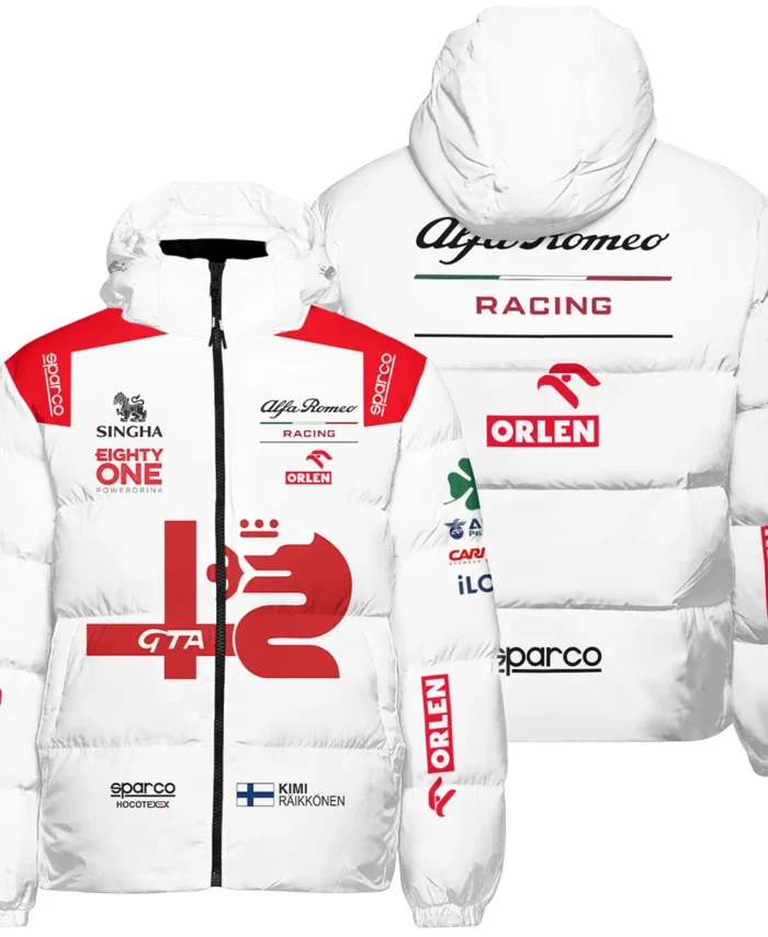 2021 Kimi Raikkonen Racing Suit Alfa Romeo F1 Down & Puffer Jackets BLVAKR191125A8HCJ