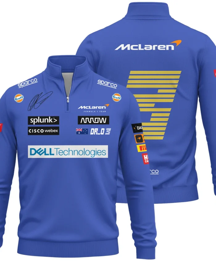 2021 Race Suit Uniform Quarter-Zip Sweatshirt For Fans BLVA180725A03QZS-1 CleanFit