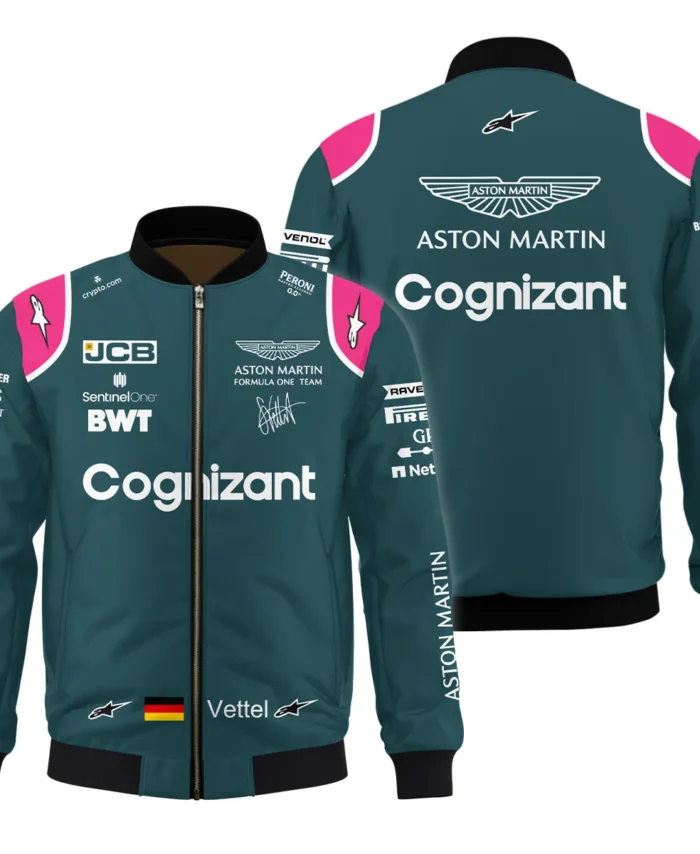 2021 Sebastian Vettel Racing Suit Aston Martin F1 Bomber BLVASV110925A2BB