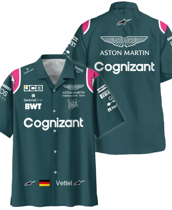 2021 Sebastian Vettel Racing Suit Aston Martin F1 Hawaiian Shirt BLVASV110925A2HW