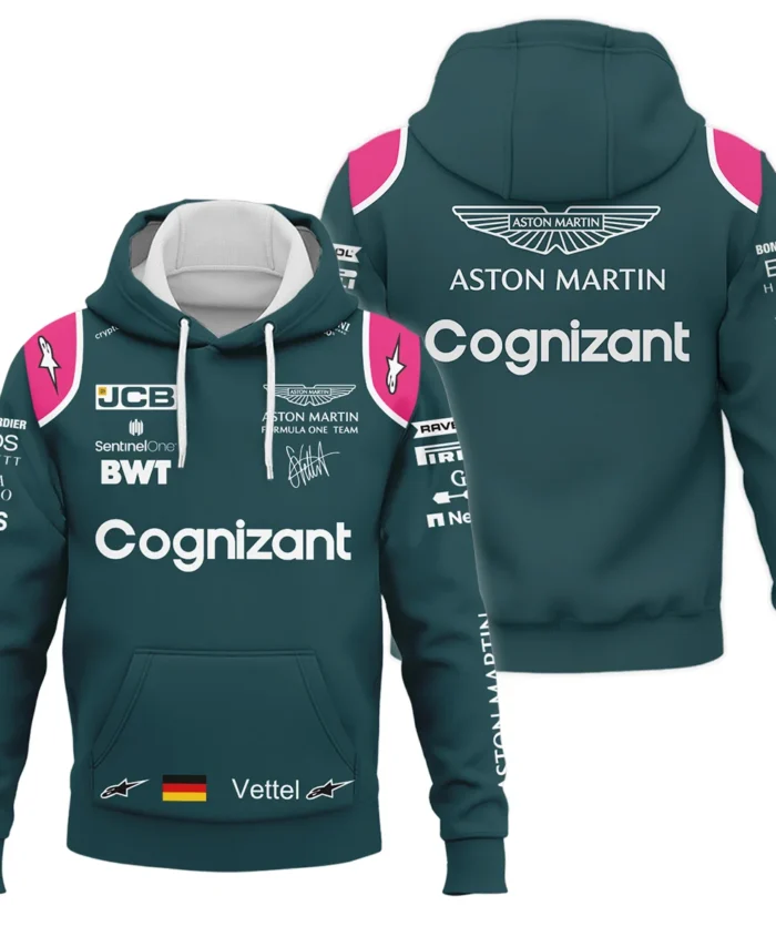 2021 Sebastian Vettel Racing Suit Aston Martin F1 Hoodie BLVASV110925A2HD