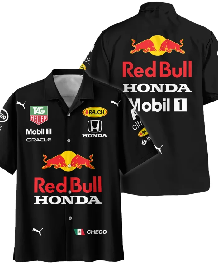 2021 Sergio Perez Racing Suit Red Bull Racing F1 Hawaiian Shirt BLVASP170925A1HW