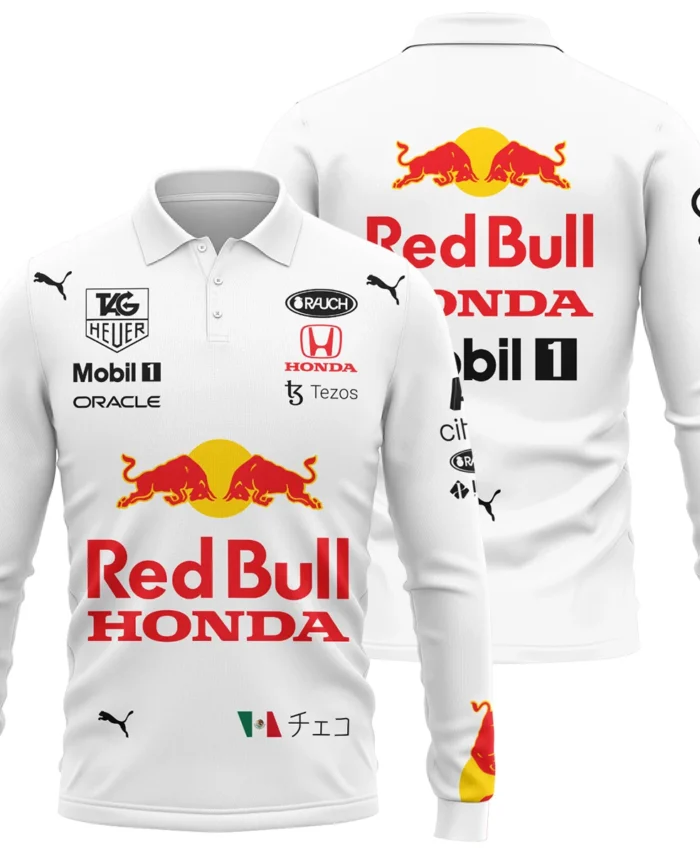 2021 Sergio Perez Racing Suit Red Bull Racing F1 Long Polo Shirt BLVASP170925A2LPL