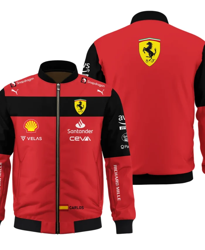 2022 Carlos Sainz Racing Suit Ferrari F1 Bomber BLVACS190825A11BB