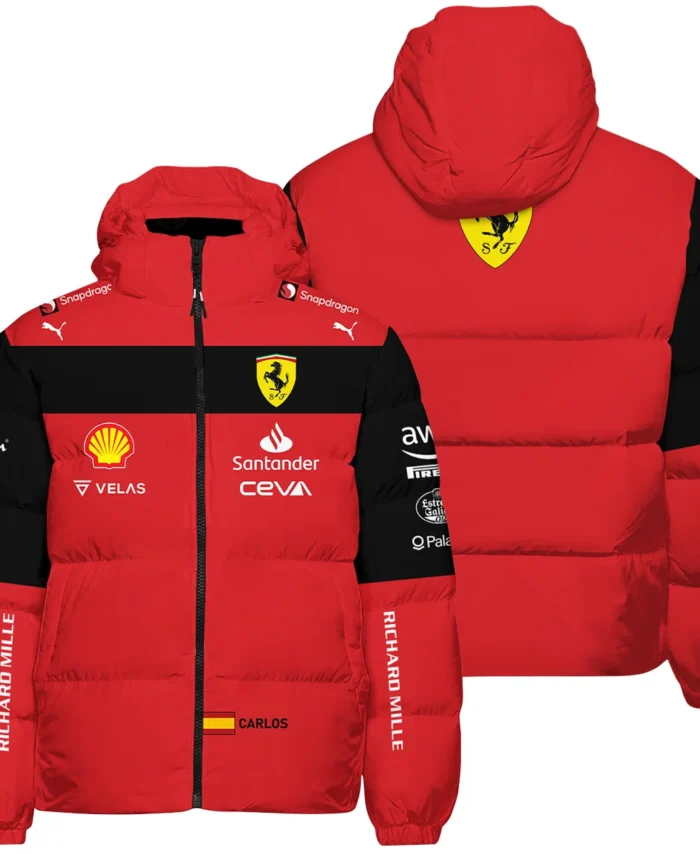 2022 Carlos Sainz Racing Suit Ferrari F1 Down & Puffer Jackets BLVACS190825A11HCJ