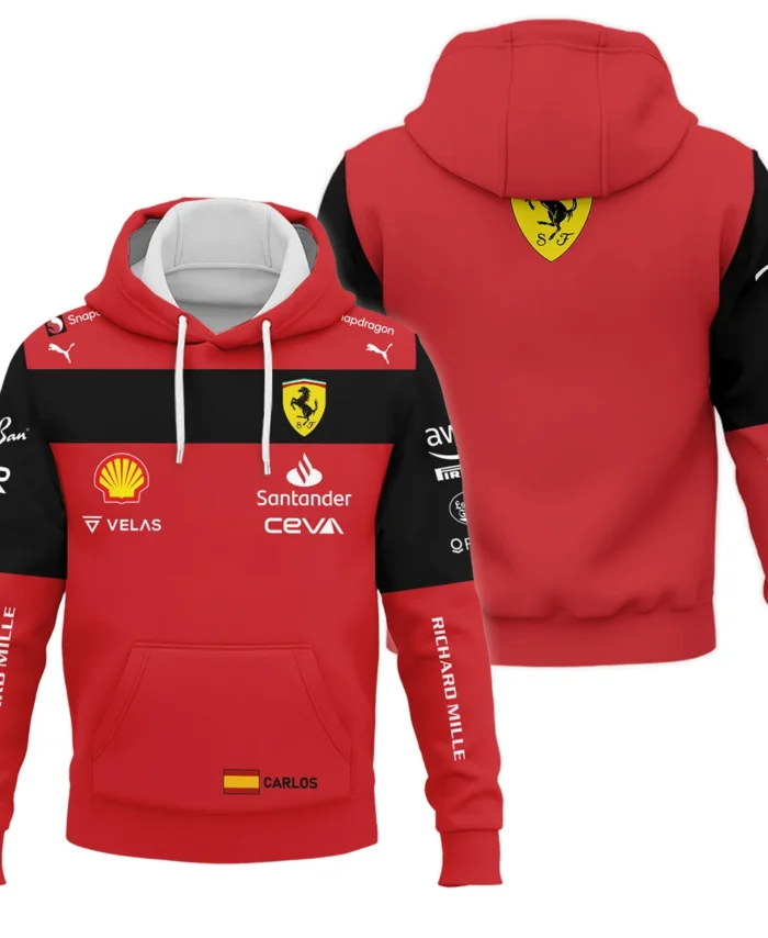 2022 Carlos Sainz Racing Suit Ferrari F1 Hoodie BLVACS190825A11HD
