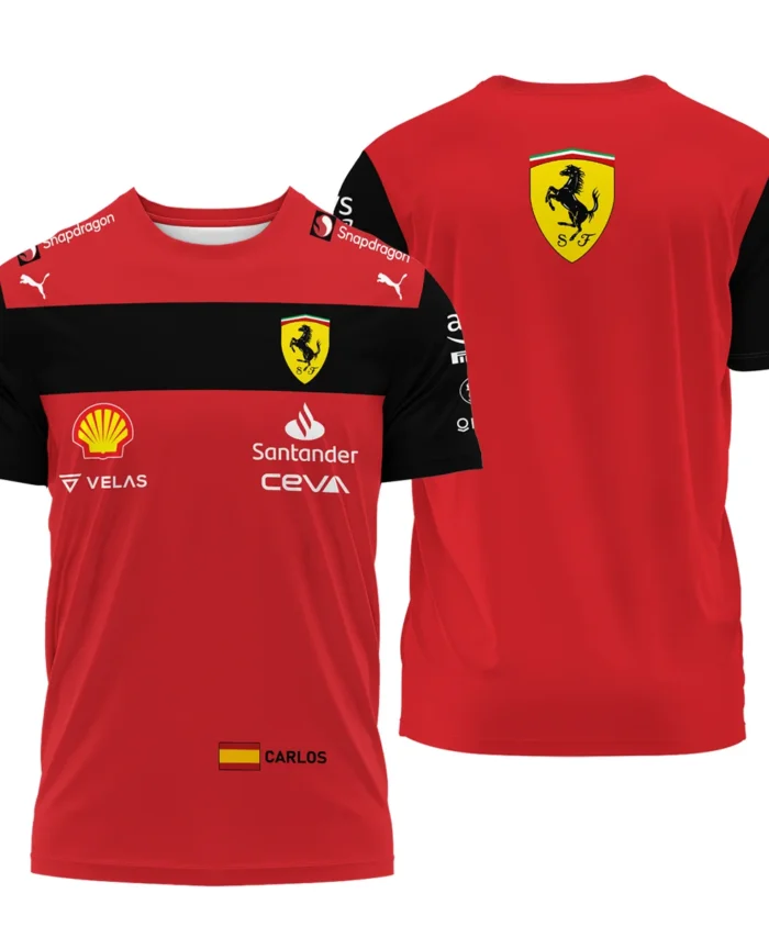 2022 Carlos Sainz Racing Suit Ferrari F1 T-Shirt BLVACS190825A11TS